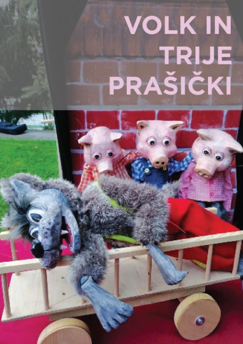 prikazna slika Volk in trije prašički